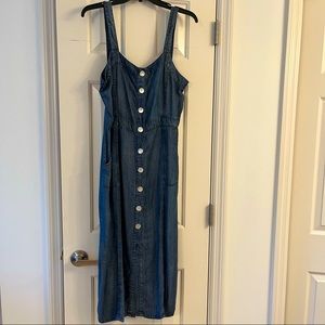 NWT! Soft denim dress with pockets